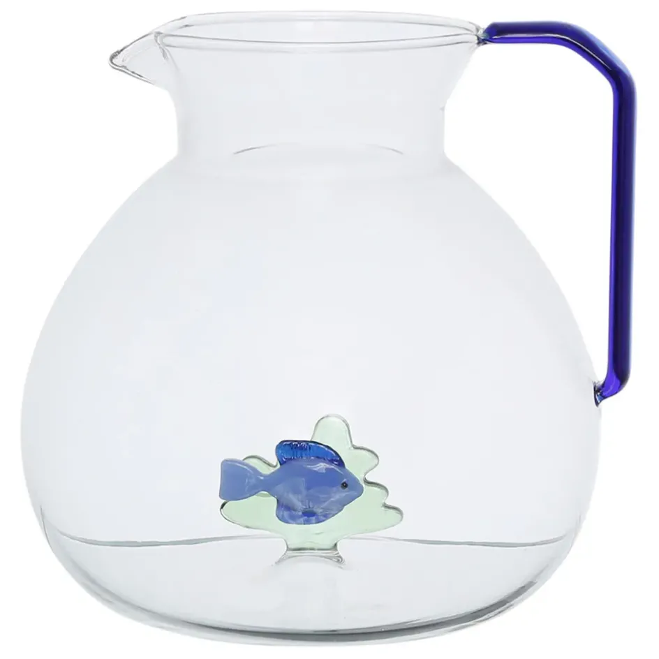 Fabrique de Styles Carafes Et Pichets*Pichet poisson en verre borosilicate 1.7l - Océan