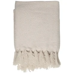 Fabrique de Styles Plaids*Plaid avec franges en tissu 150x130cm - Klosen