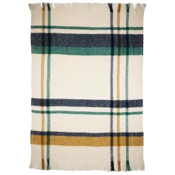 Fabrique de Styles Plaids*Plaid avec franges en tissu 170x130cm - Klosen