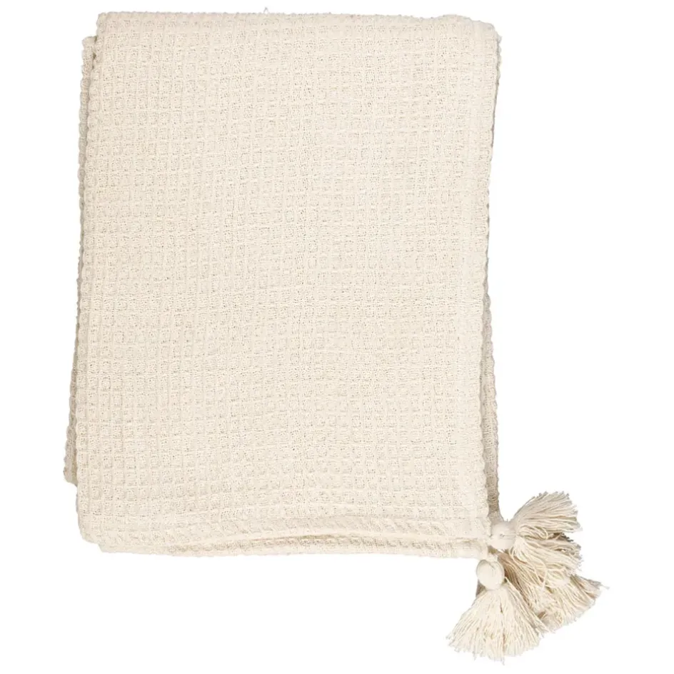 Fabrique de Styles Plaids*Plaid en coton nid d'abeille 170x130cm - Beezz