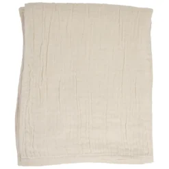 Fabrique de Styles Plaids*Plaid en gaze de coton écru 120x100cm