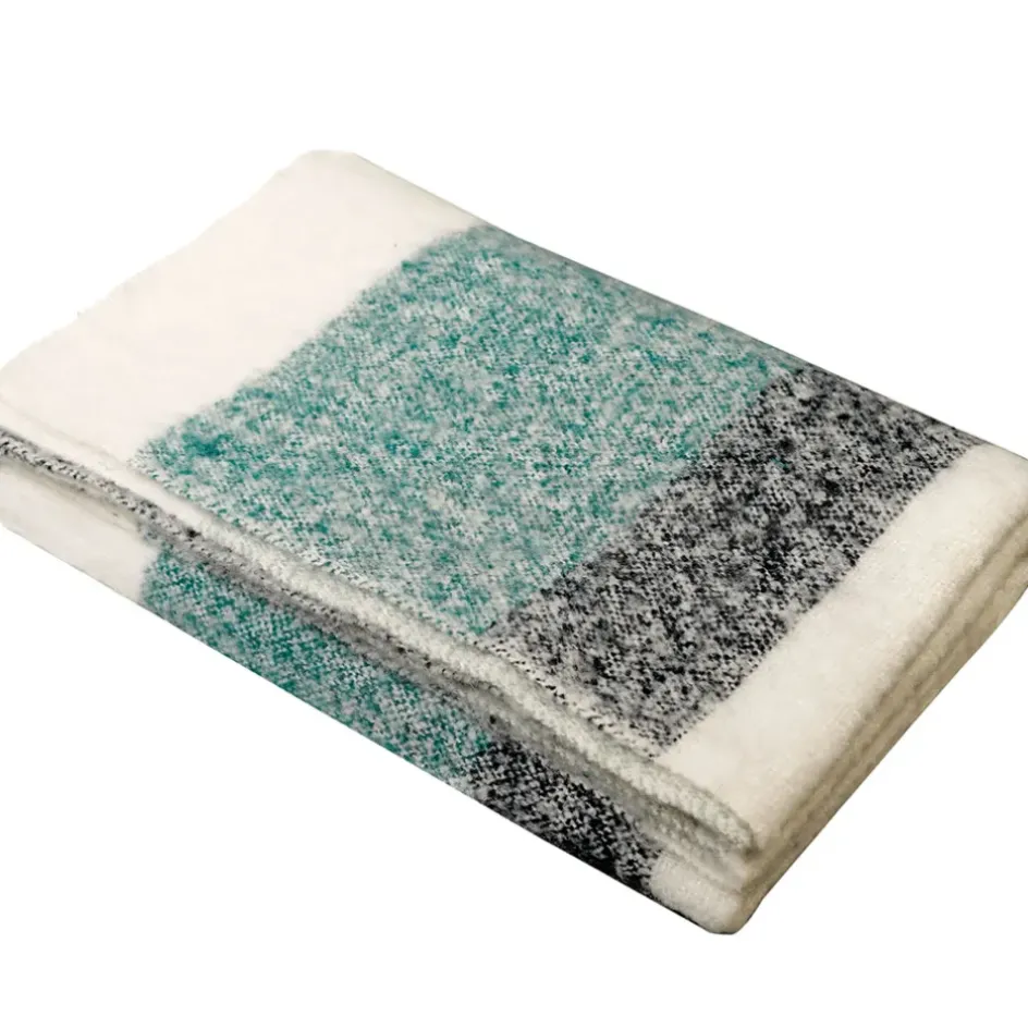 Fabrique de Styles Plaids*Plaid en laine céladon 130x200cm - Calypso