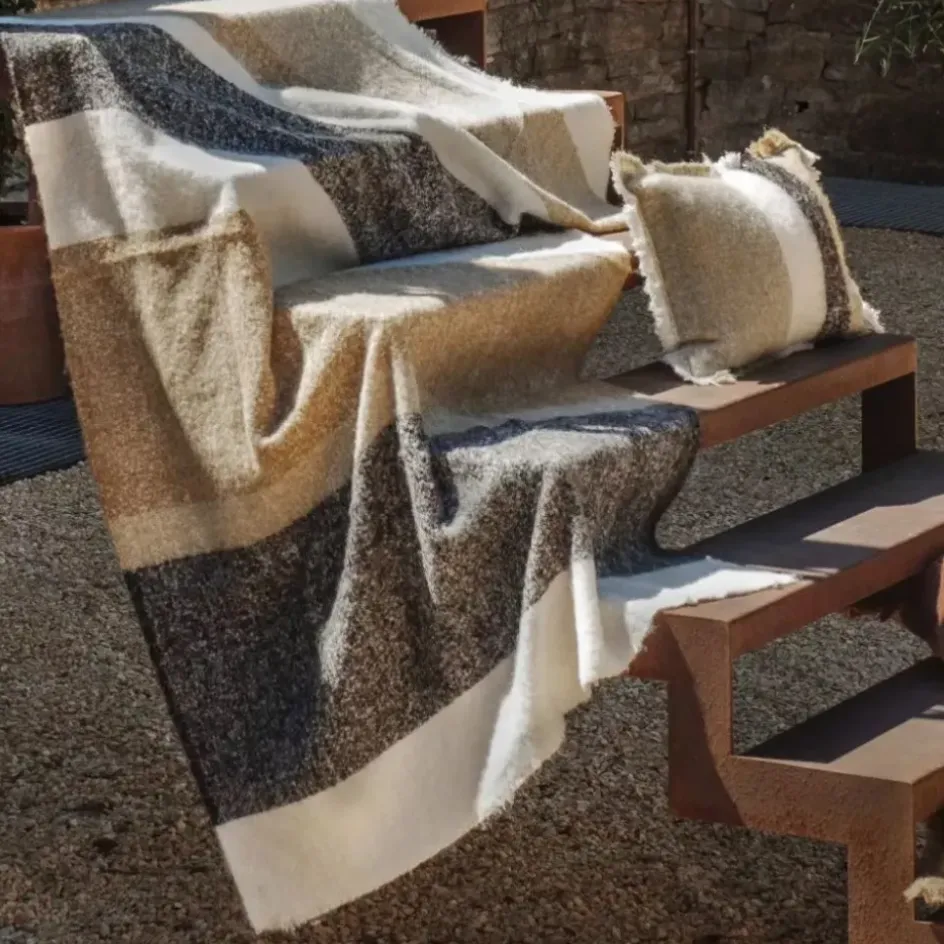 Fabrique de Styles Plaids*Plaid en laine 130x200cm - Calypso