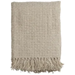 Fabrique de Styles Plaids*Plaid en tissu écru 130x170cm - Klosen