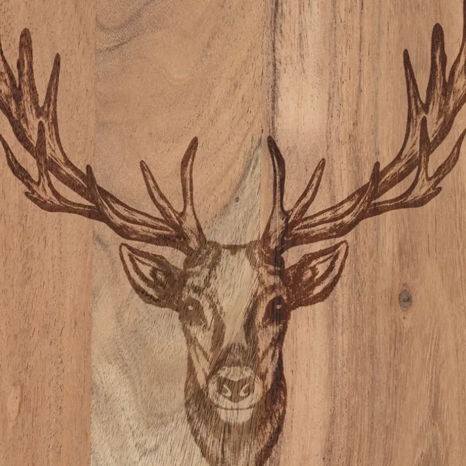 Fabrique de Styles Planches À Découper*Planche a découper cerf en acacia 32x42cm - Dalbert