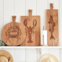 Fabrique de Styles Planches À Découper*Planche a découper crabe en acacia 40x50cm - Dalbert