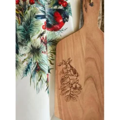 Fabrique de Styles Planches À Découper*Planche a découper moineau en acacia 20x40cm - Dalbert