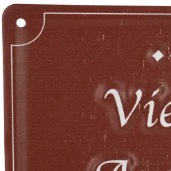 Fabrique de Styles Déco À Suspendre Et Adhésive*Plaque en fer 15x20cm - Bistrot Des Amis