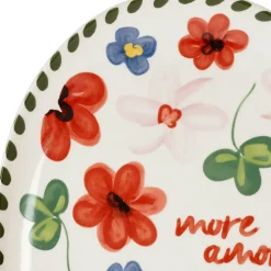 Fabrique de Styles Plats Et Saladiers*Plat ovale en grès fleur - Bellagio