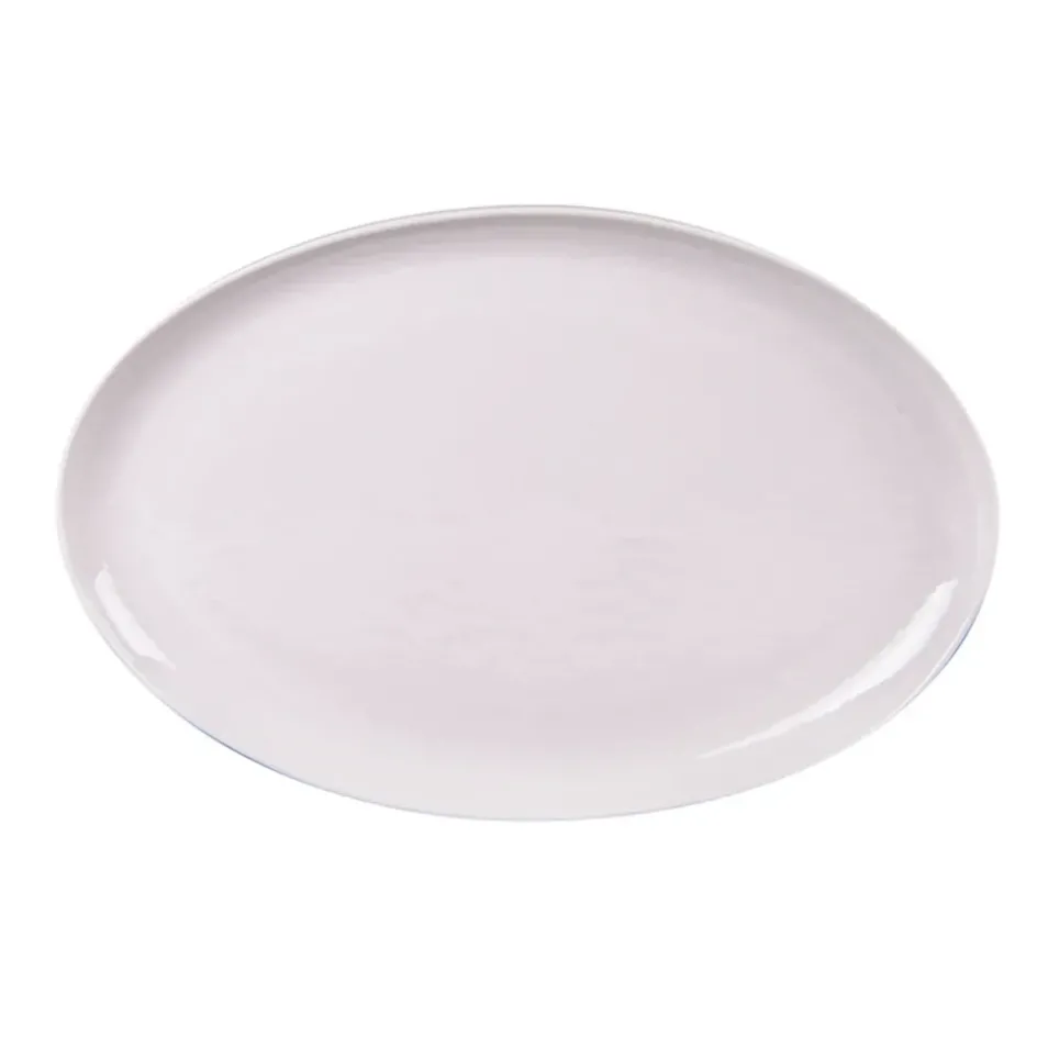 Fabrique de Styles Plats Et Saladiers*Plat ovale en porcelaine blanche 30x20cm - Ecume