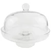Fabrique de Styles Plats Et Saladiers*Plat sur pied en verre avec cloche d30cm - Alphe