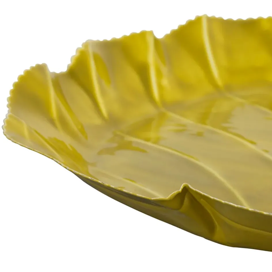 Fabrique de Styles Plateaux*Plateau chou en fer jaune d40cm