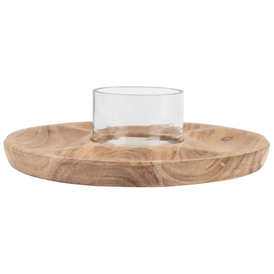 Fabrique de Styles Plateaux*Plateau en acacia avec coupel - Dalbert