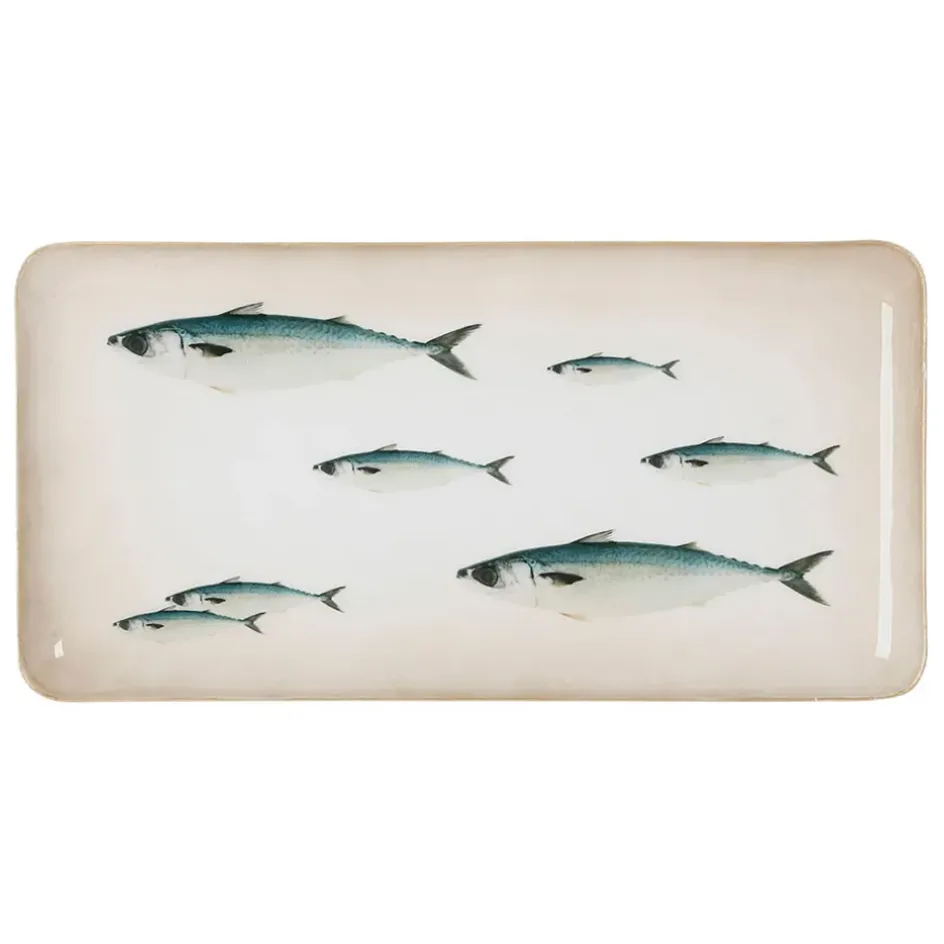 Fabrique de Styles Plateaux*Plateau en fer bleu et doré - riviere