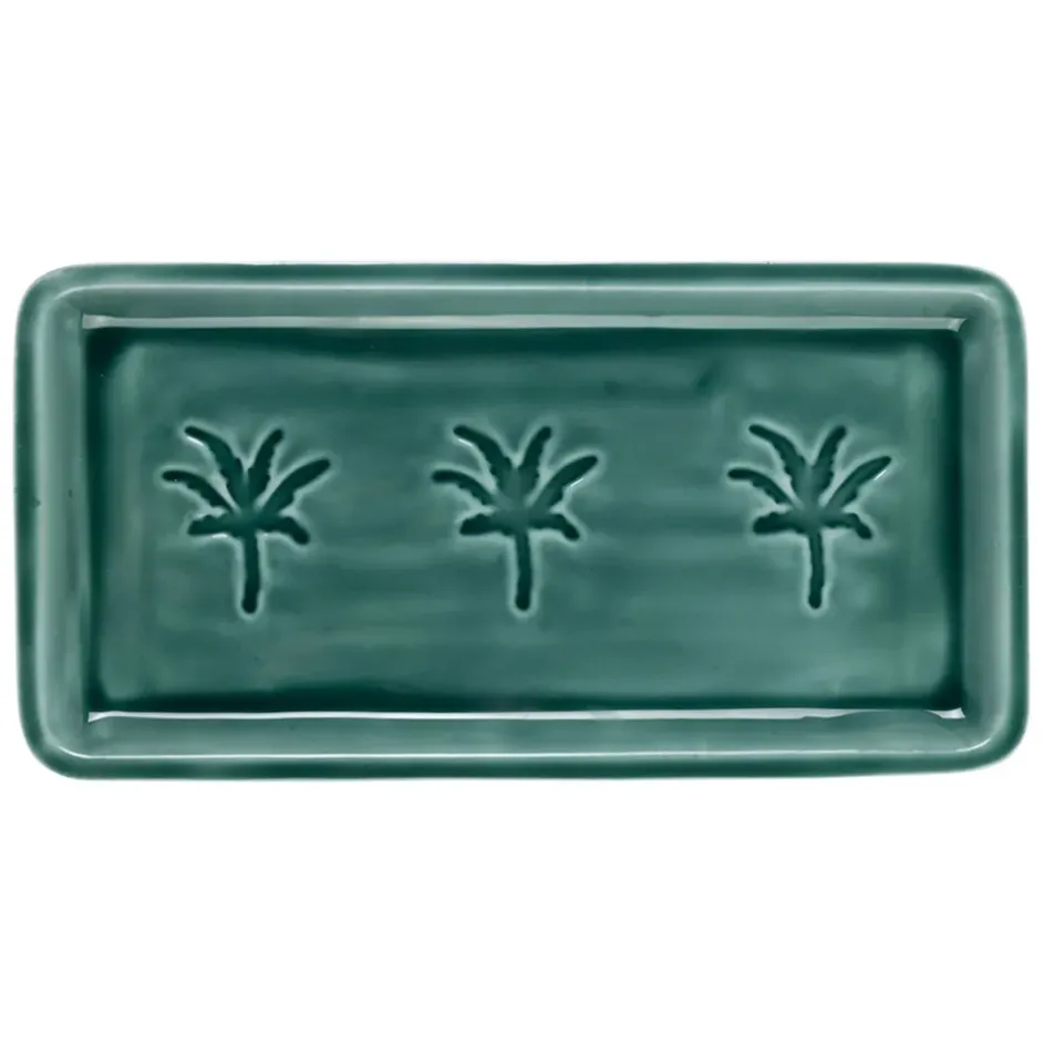 Fabrique de Styles Plateaux*Plateau en fer émeraude 30x15cm - Allegra