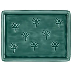 Fabrique de Styles Plateaux*Plateau en fer émeraude 40x30cm - Allegra