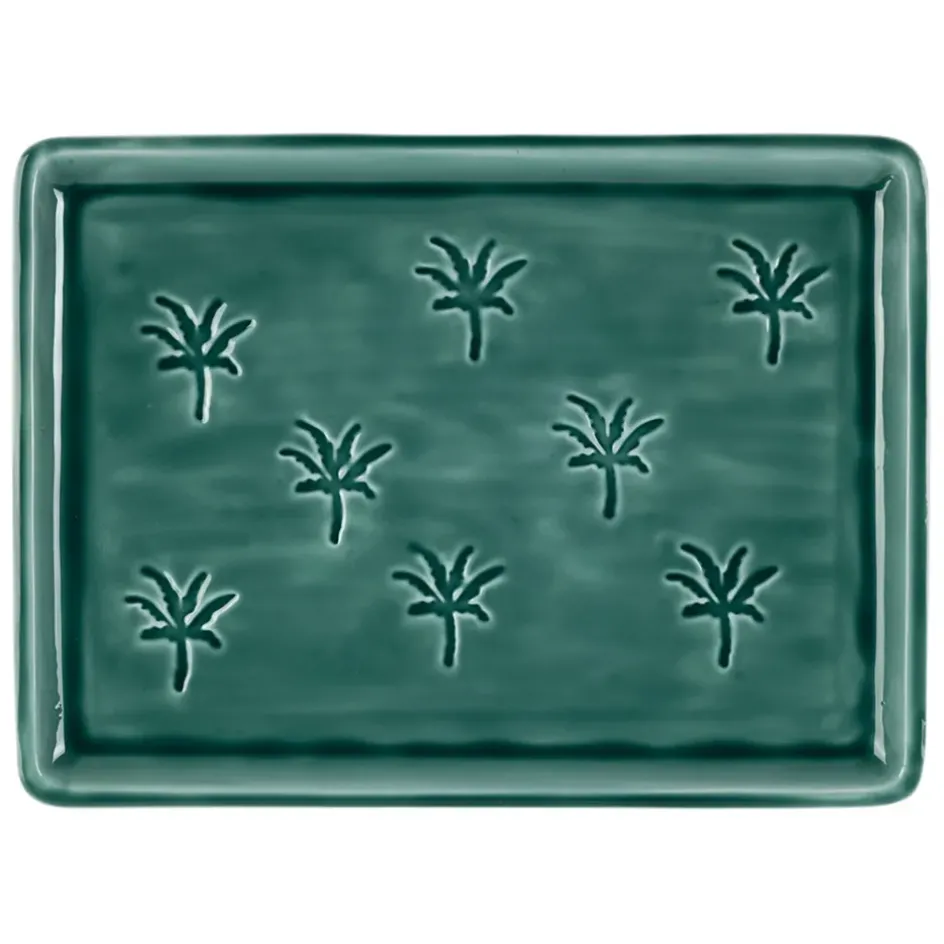 Fabrique de Styles Plateaux*Plateau en fer émeraude 40x30cm - Allegra