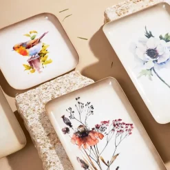 Fabrique de Styles Plateaux*Plateau en fer 15x25.5cm - Anémone