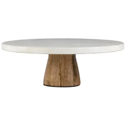 Fabrique de Styles Plateaux*Plateau en marbre et manguier 30x30xh10cm - Organic