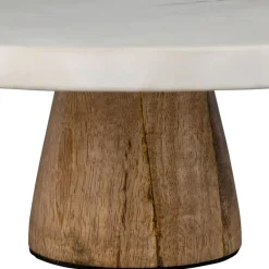 Fabrique de Styles Plateaux*Plateau en marbre et manguier 30x30xh10cm - Organic