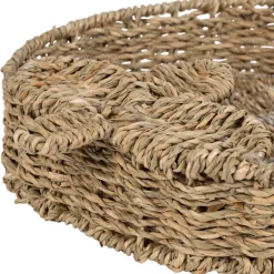 Fabrique de Styles Plateaux*Plateau fraise en jonc de mer naturel et blanc 28x32cm - Les Fruits