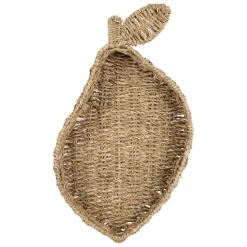 Fabrique de Styles Plateaux*Plateau poire en jonc de mer 22x38cm - Les Fruits