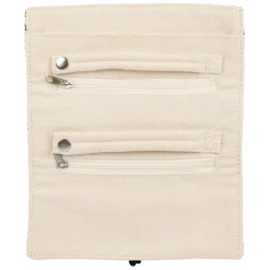 Fabrique de Styles Pochettes Et Housses*Pochette à bijoux de voyage visage ecru et noir - terre brulée