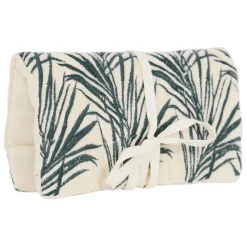 Fabrique de Styles Pochettes Et Housses*Pochette bijoux voyage tropic'art creme touche 20x24cm en velours coton