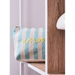 Fabrique de Styles Pochettes Et Housses*Pochette brodée amor en coton - Medi