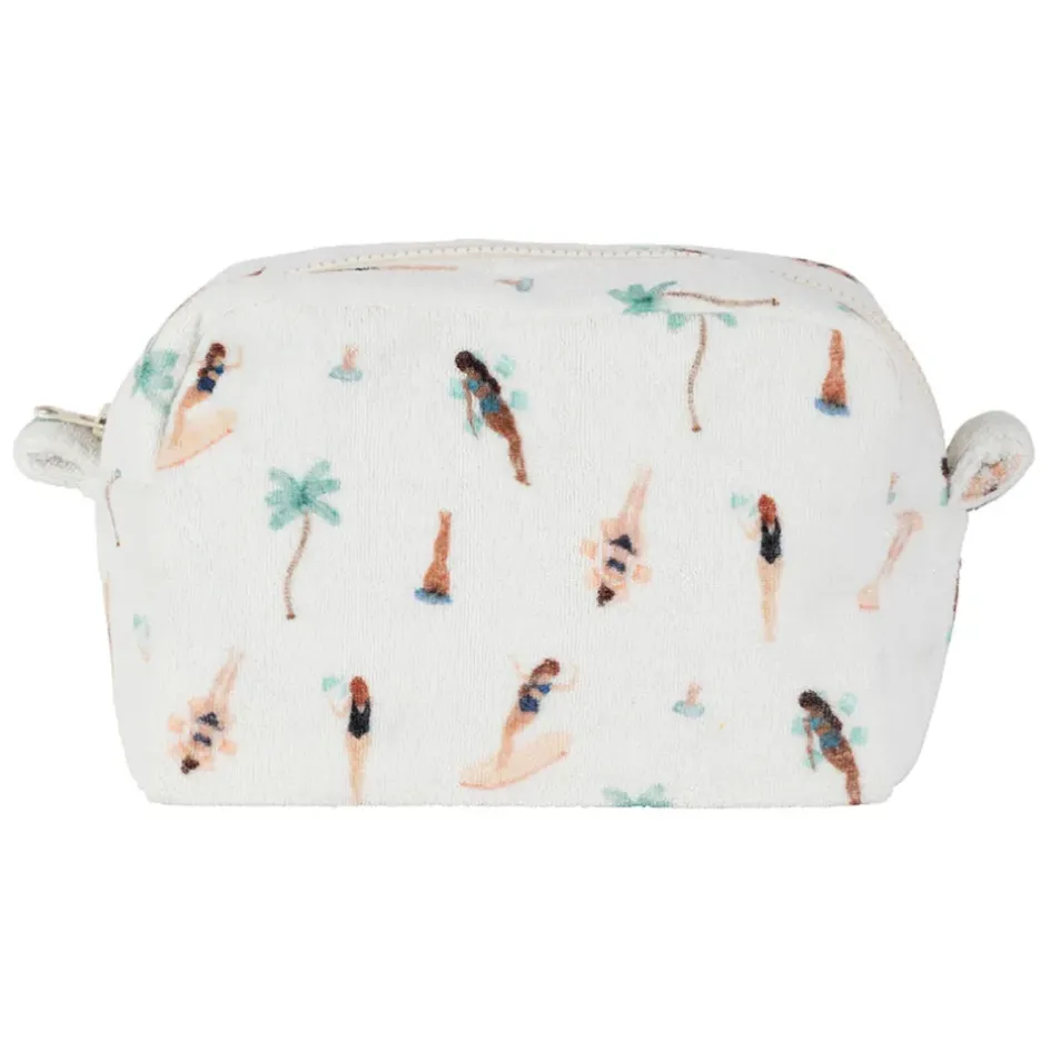 Fabrique de Styles Pochettes Et Housses*Pochette en coton émeraude et corail - Palma