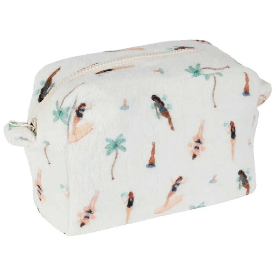 Fabrique de Styles Pochettes Et Housses*Pochette en coton émeraude et corail - Palma