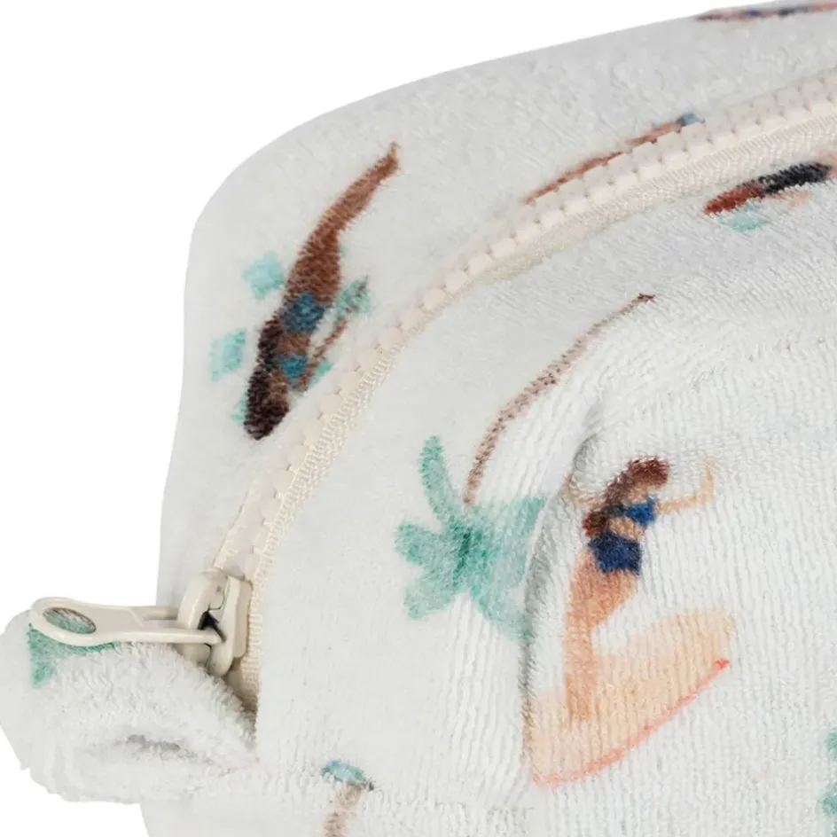 Fabrique de Styles Pochettes Et Housses*Pochette en coton émeraude et corail - Palma