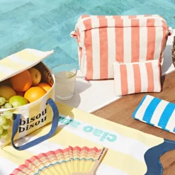 Fabrique de Styles Pochettes Et Housses*Pochette en coton rayée et blanc - Palma