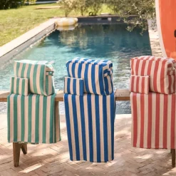 Fabrique de Styles Pochettes Et Housses*Pochette en coton rayée et blanc - Palma