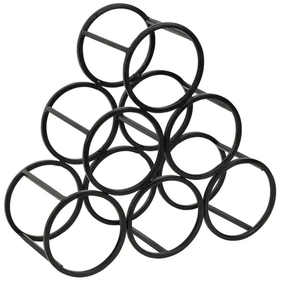 Fabrique de Styles Accessoires Vin Et Cocktails*Porte 6 bouteilles en fer 31xh28cm - Campagne