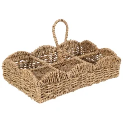 Fabrique de Styles Petits Rangements*Porte 6 gobelets en jonc de mer - Chaumière