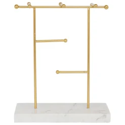 Fabrique de Styles Bijoux Fantaisie*Porte bijoux en marbre - golden