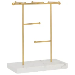 Fabrique de Styles Bijoux Fantaisie*Porte bijoux en marbre - golden