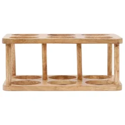 Fabrique de Styles Accessoires Vin Et Cocktails*Porte bouteille 6 socles en manguier - Grand Office