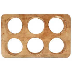 Fabrique de Styles Accessoires Vin Et Cocktails*Porte bouteille 6 socles en manguier - Grand Office