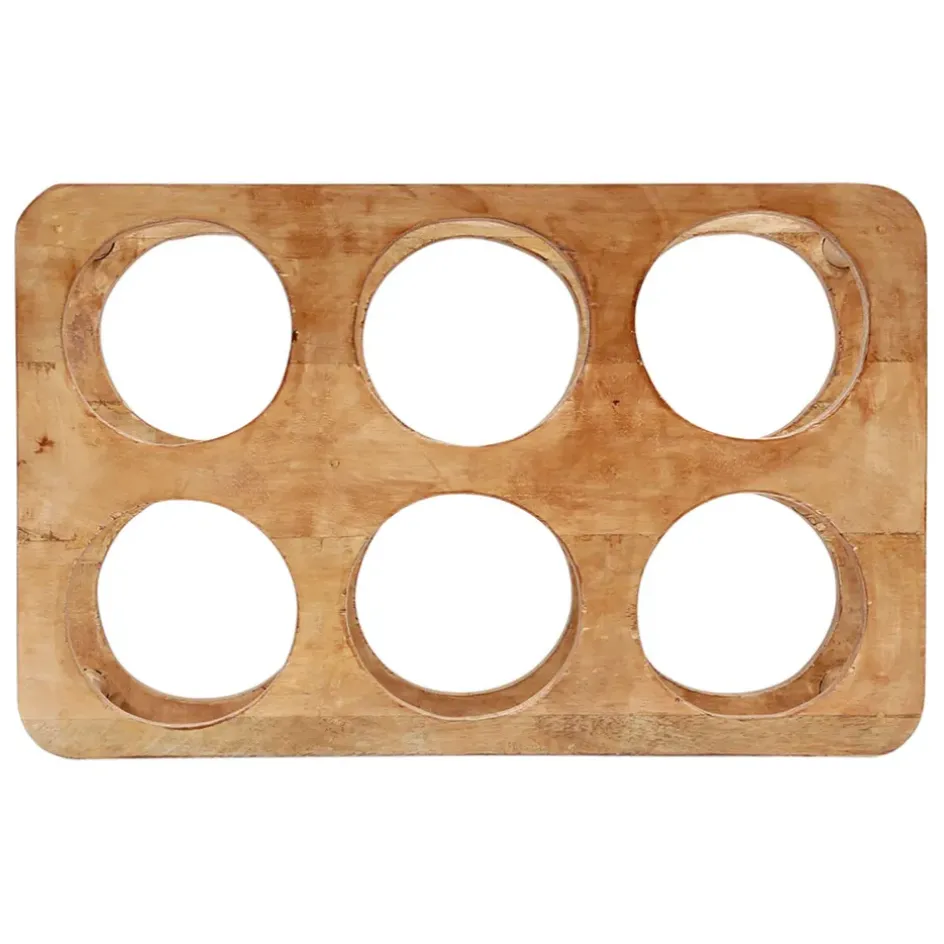 Fabrique de Styles Accessoires Vin Et Cocktails*Porte bouteille 6 socles en manguier - Grand Office