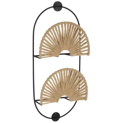 Fabrique de Styles Petits Rangements*Porte magazines mural 2 niveaux korda