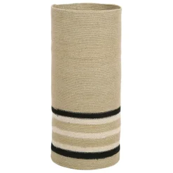 Fabrique de Styles Petits Rangements*Porte parapluie en jonc de mer naturel et noir d24xh54cm - Sumatra