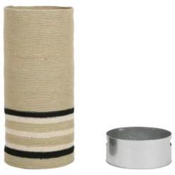 Fabrique de Styles Petits Rangements*Porte parapluie en jonc de mer naturel et noir d24xh54cm - Sumatra