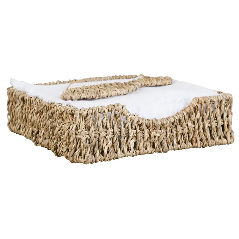 Fabrique de Styles Accessoires De Table*Porte serviettes en jonc de mer et fer poisson - borneo