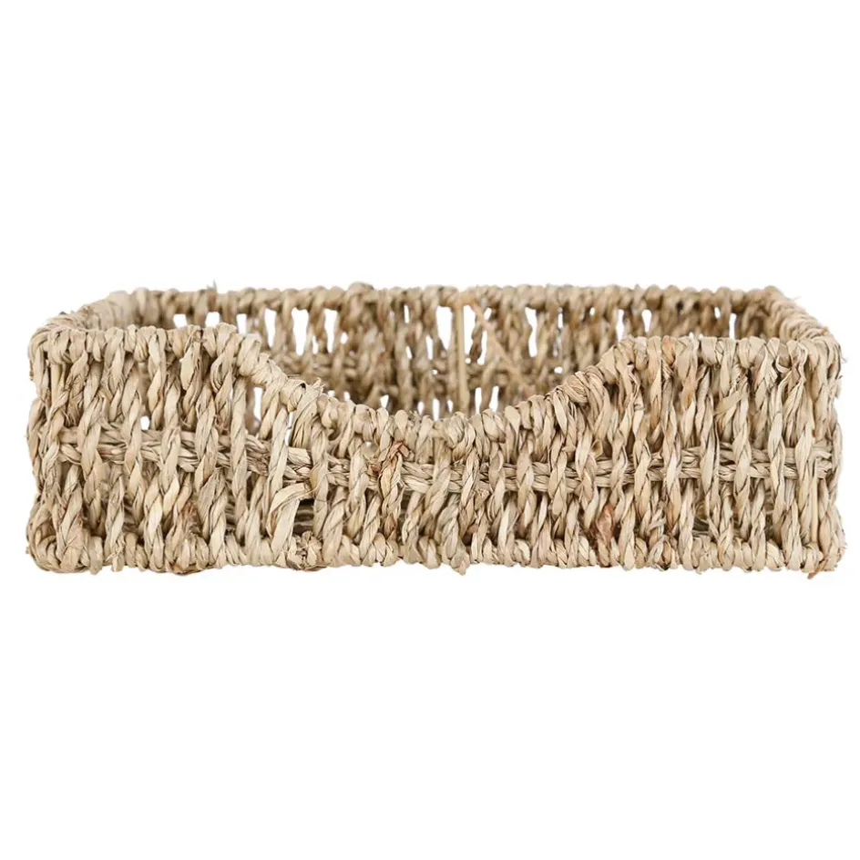 Fabrique de Styles Accessoires De Table*Porte serviettes en jonc de mer et fer poisson - borneo