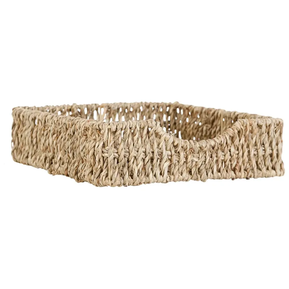 Fabrique de Styles Accessoires De Table*Porte serviettes en jonc de mer et fer poisson - borneo