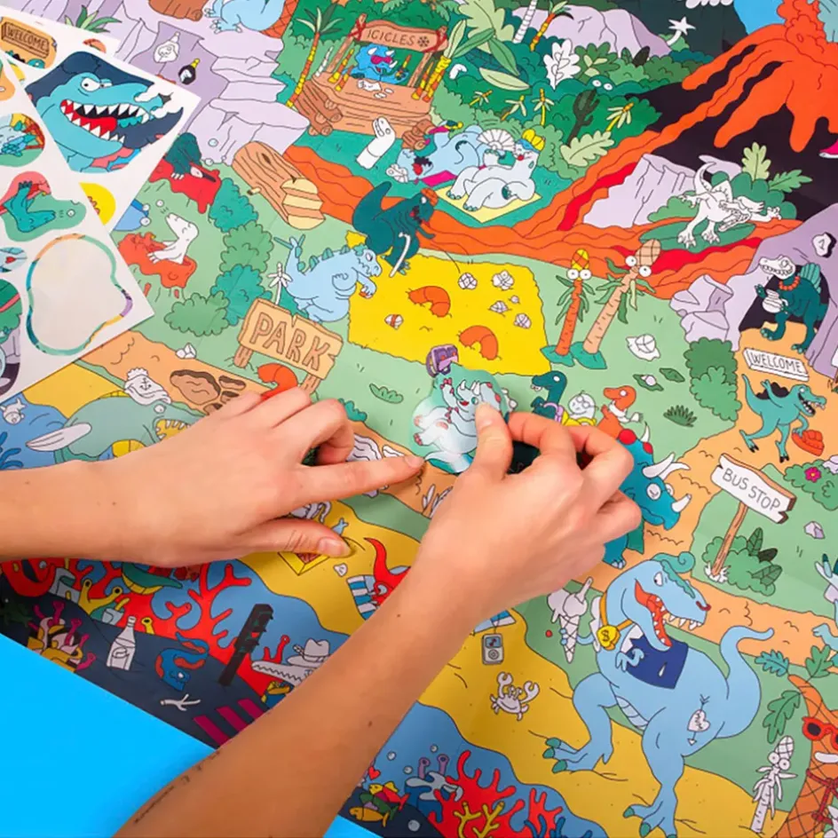 Enfant Fabrique de Styles Jouets*Poster & stickers - dinos