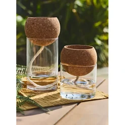 Fabrique de Styles Vases Et Soliflores*Pot auto arrosant en verre d10xh14cm