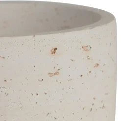 Fabrique de Styles Pots Et Bocaux*Pot avec couvercle en ciment écru moucheté h6.5cm - Organic